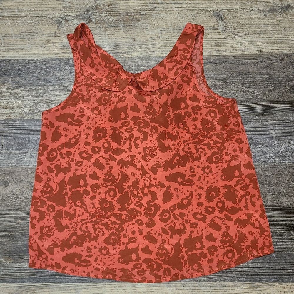I Love H81 Red Tie Back Tank Blouse